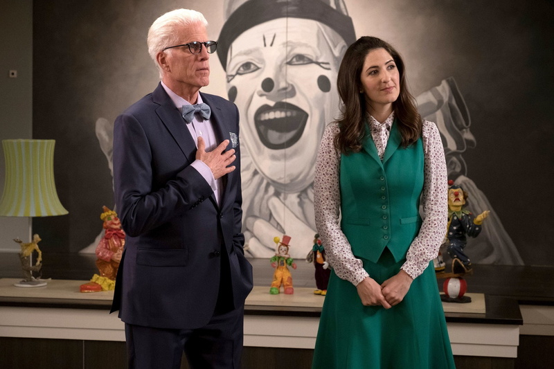 The Good Place, DArcy Carden, Ted Danson, 1080P, Michael (The Good Place), TV Show, Janet (The Good Place)