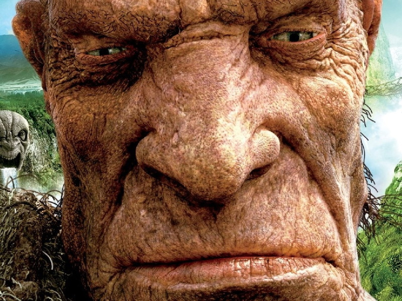 human representation, day, 720P, close-up, nature, mammal, portrait, sculpture, creativity, looking at camera, representation, wrinkled, body part, jack the giant slayer