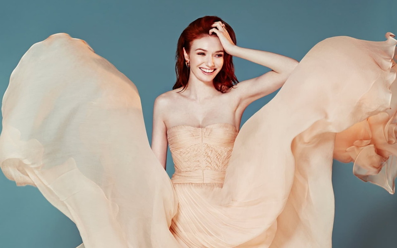 Redhead, Actress, Eleanor Tomlinson, Actresses, British, Dress, Smile, 1080P