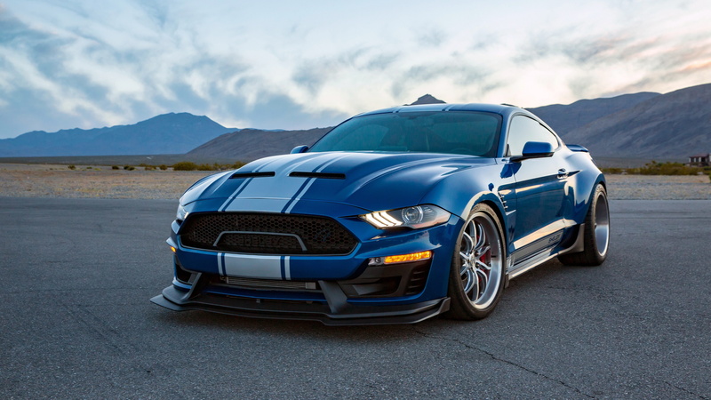 4K, day, snake, travel, mountain, outdoors, retro styled, wheel, stationary, shelby, body, nature, super, wide, blue, car, motor vehicle, mountain range
