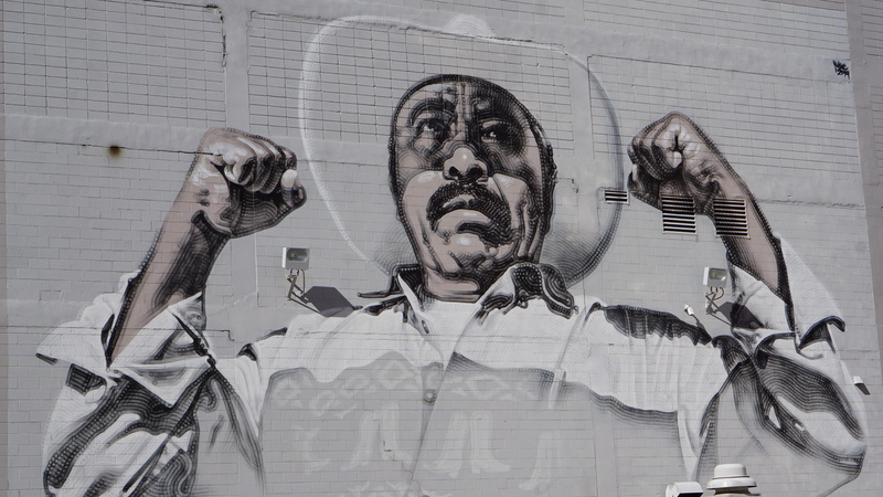 downtown el paso, digital composite, young adult, looking at camera, wall - building feature, art and craft, cowboy, front view, young women, portrait