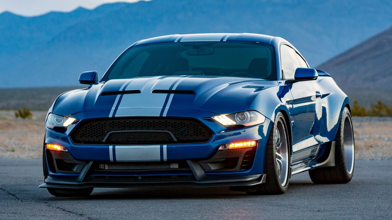 Ford, Blue Car, Muscle Car, Car, Shelby Super Snake Widebody, 1080P, Shelby Super Snake