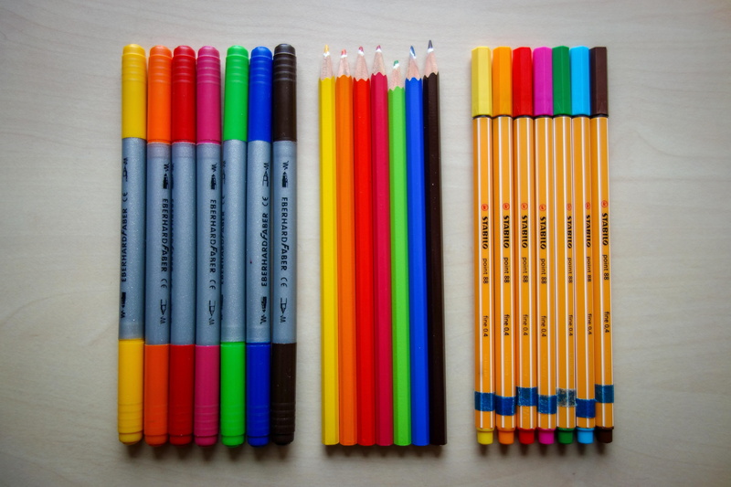 education, school, variation, vibrant color, creativity, studio shot, color, eraser, pens, choice, in a row, rubber, pen, draw, art, writing accessories