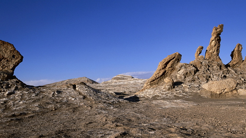 non-urban scene, geology, scenics - nature, solid, landscape, semi-arid, sky, rocks, mountain, rock formation, beauty in nature, eroded, chile, atacama
