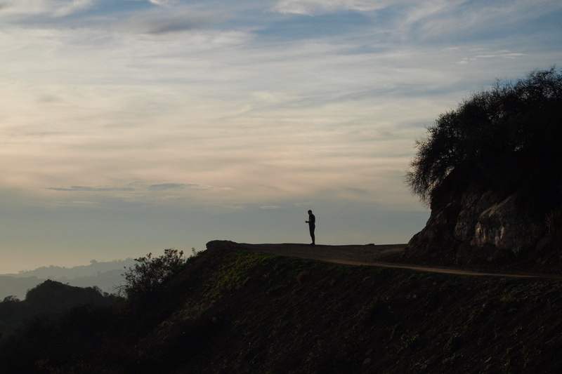 man, leisure activity, nature, trails, usa, solitude, silhouette, men, standing, mountain, person, park, Los Angeles, tourist, land, scenics - nature, 4K