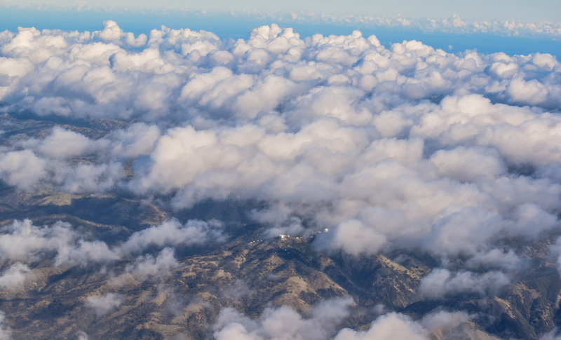 cloudscape, high angle view, sky, mountain, idyllic, outdoors, clouds, no people, united states, scenics - nature, mount hamilton, above, nature, aerial photography
