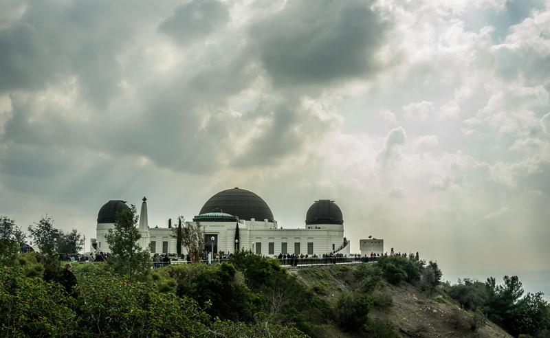 losangeles, travel, tree, building exterior, sky, stars, built structure, griffith, griffith observatory, sunrays, the past, cloudy, dome, stormy, plant