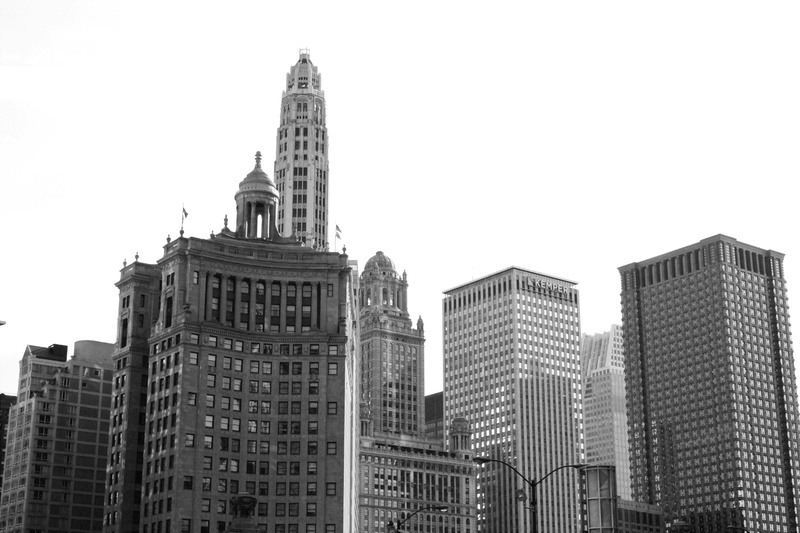 office, no people, copy space, skyline, modern, architecture, building, buildings, 4K, sky scrappers, financial district, chicago, downtown chicago, building exterior