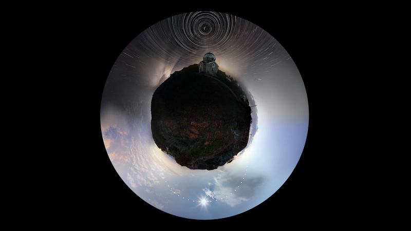 stars, hd, 2K, sun, stereographic, nature, timelapse, observatory