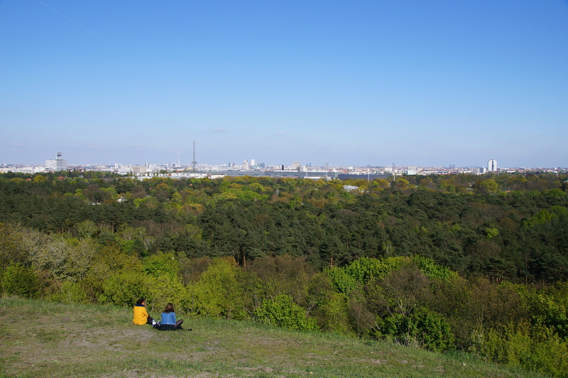 transportation, day, field, teufelsberg, panorama, outdoors, environment, berlin, architecture, edge of town, skyline, no people, 4K, relax, industry