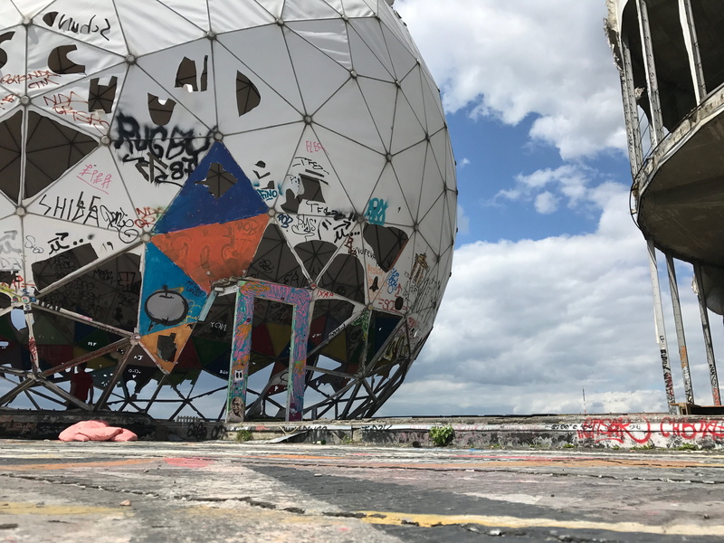 nature, abandoned, building, teufelsberg, exit, berlin, low angle view, sky, travel destinations, no people, outdoors, building exterior, germany, art and craft