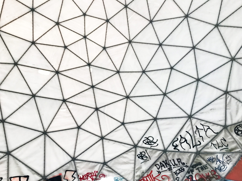 tiled floor, globe, day, shape, abandoned building, tile, full frame, communication, ceiling, geometric, radar, low angle view, flooring, design, 4K, pattern