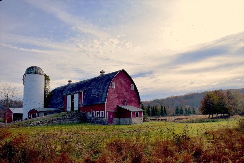 landscape, white, 1080P, day, Farm, Barn, red, outdoors, color Image, rural Scene, building, field, sky, Silo, country, farming, non-Urban Scene, scenics - nature