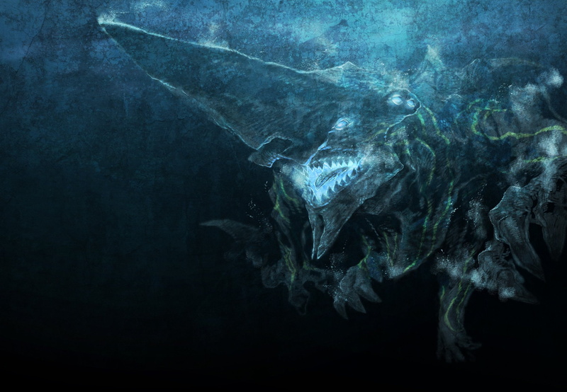 blue, pacific, eyes, rim, dark, 1080P, knifehead, shirow, water, miwa