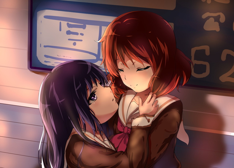 Sound! Euphonium, 1080P, Anime, Kumiko Oumae, Reina Kousaka, Yuri