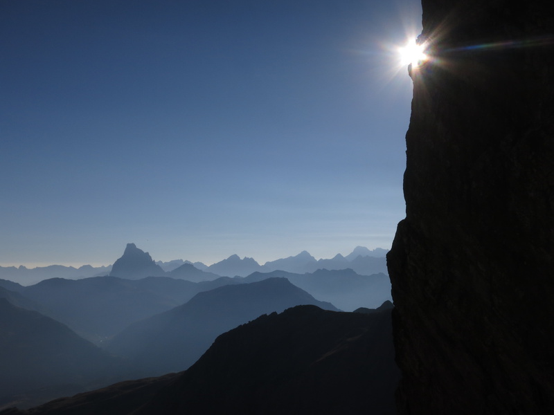 mountain Range, nature, hills, landscape, scenics, d, outdoors, du, mountain Peak, mountain, gray, sky, Pic du Midi dOssau, midi, pic, 4K, Bearn, sun