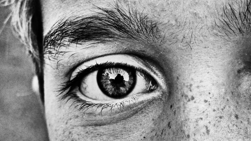 looking at camera, cosmetics, eyelid, face, freckle, alien, skin, mascara, adult, macro, eyebrow, art, human eye, portrait, head, modern art, sensory perception