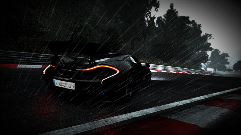 building exterior, illuminated, outdoors, nature, rain, warning sign, blurred motion, 1080P, no people, car, McLaren, night, transportation, motion, long exposure