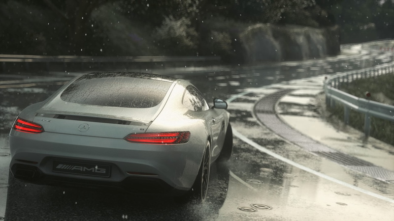 outdoors, city, rainy season, road, transportation, land vehicle, Driveclub, rain, racing, raindrop, motion, no people, motor vehicle, wet, snowing, mode of transportation