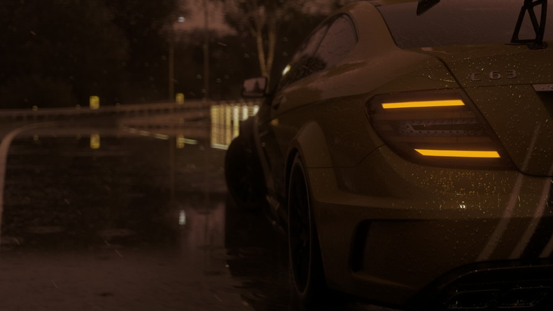 1080P, rainy season, no people, focus on foreground, Driveclub, headlight, mode of transportation, motor vehicle, motion, raindrop, transparent, video games