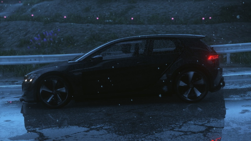 Driveclub, 1080P, street, stationary, winter, road, wet, mode of transportation, rain, land vehicle, racing, snow, focus on foreground, outdoors, car