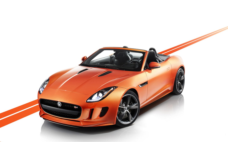 convertible, 2013, orange, 2K, coupe, jaguar, f, type, cars