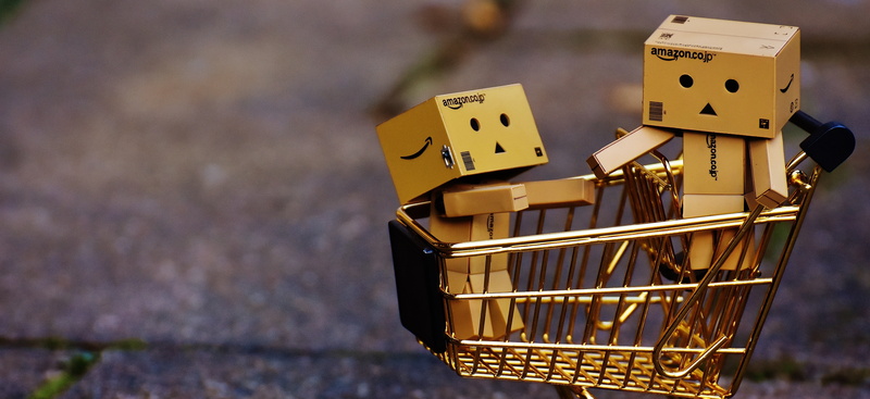 close-up, shopping, two, send, box, toys, advent, for two, brass, danbo, yellow, wood - material, copy space, christmas, packages, made, cardboard box