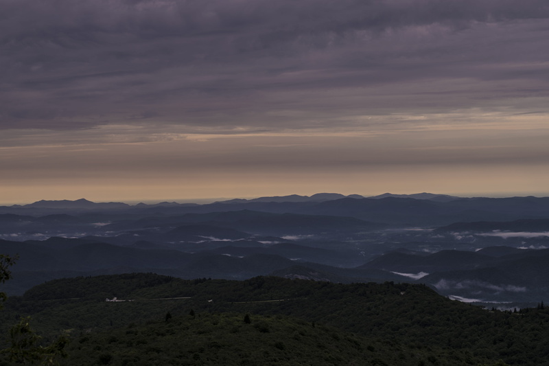 tranquility, no people, dusk, nature, scenics - nature, non-urban scene, dawn, sunset, mountain range, mountain, environment, morning, purple, fog, idyllic