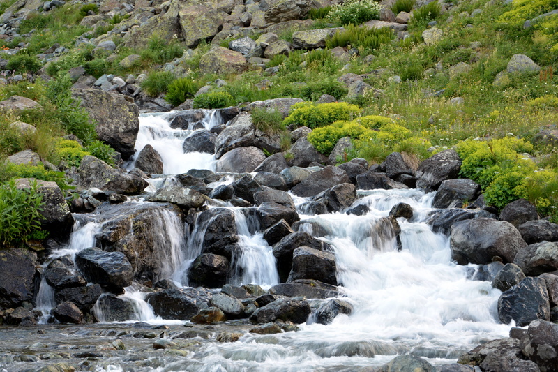 green, 5K, travel, rock, great, summer, beautiful, forest, kaçkars, landscape, mountains, spring flowers, motion, waterfall, natural life, cloud, camp