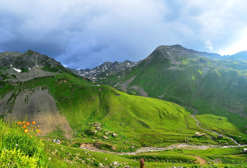 environment, road, scenics, land, clouds, panoramic, highland, natural turkey, Turkey, kaçkars, grassland, rocks, tranquil scene, grass, valley, mountain
