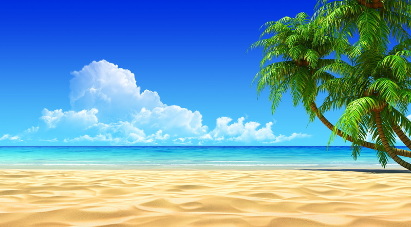 holiday, Seasons, cloud - sky, land, turquoise colored, beauty in nature, scenics - nature, sky, beach, tropical tree, tranquility, breath, taking, 2K