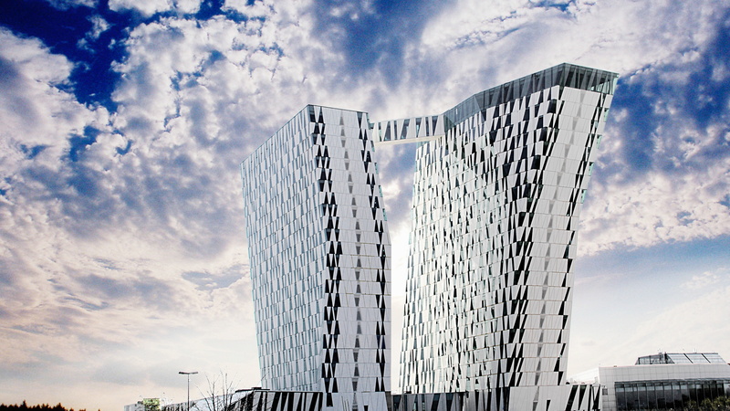 building, painted, tourism, resort, Best hotels, travel, white, black, Bella sky hotel, daytime, vacation, 4K, booking, kopenhagen