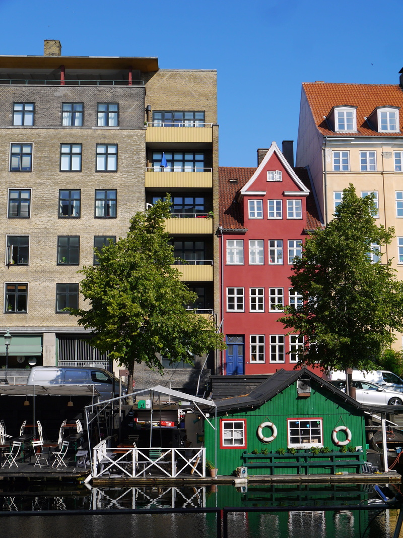 building, plant, nature, denmark, row house, apartment, clear sky, house, europe, scenic, architecture, copenhagen, blue, side by side, 4K, scandinavia