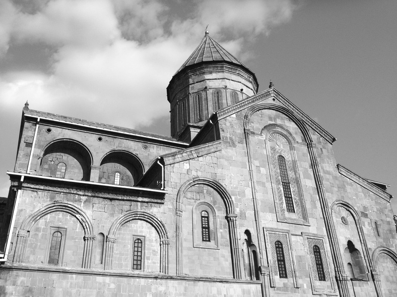 2K, place of worship, spire, orthodox, cloud - sky, church, low angle view, belief, outdoors, history, building exterior, arch, building, no people, georgia