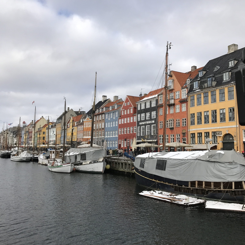 nyhavn, mode of transportation, nautical vessel, built structure, row house, cloud - sky, transportation, sky, travel, day, yacht, waterfront, architecture