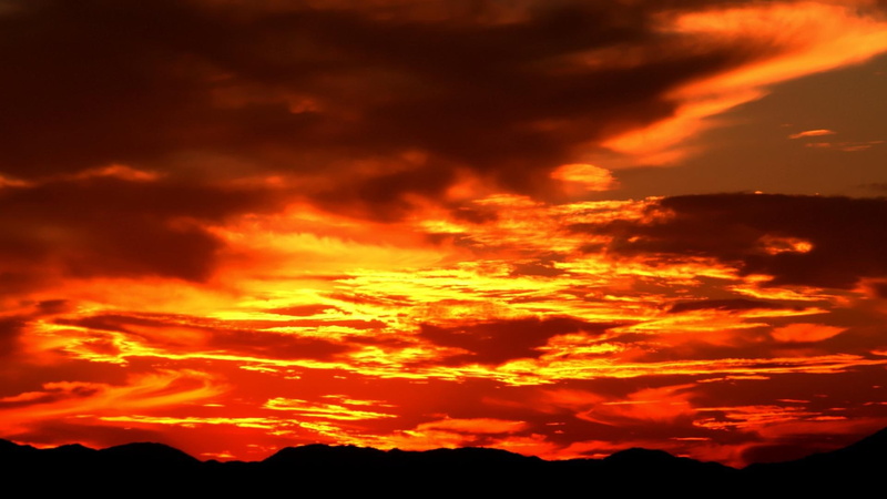 beauty, clouds, ember, mountain, amazing, 3d and abstract, light, 1080P, yes