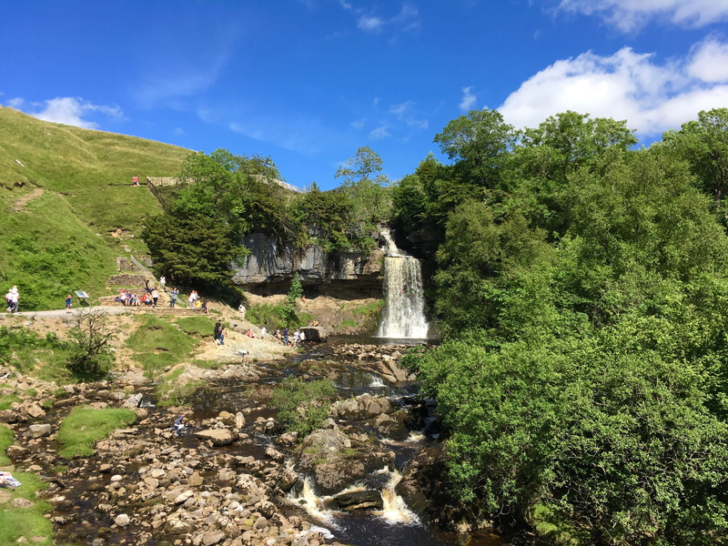 outdoors, scenics - nature, tranquility, mountain, day, plant, real people, beauty in nature, nature, malham, incidental people, green color, travel destinations