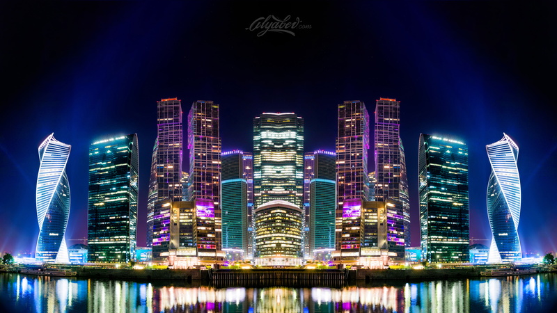 city, Russia, Skyline, never, Nightlife, Reflections, Capital, 5K, 5K, sleeps, Moscow, Nightscape