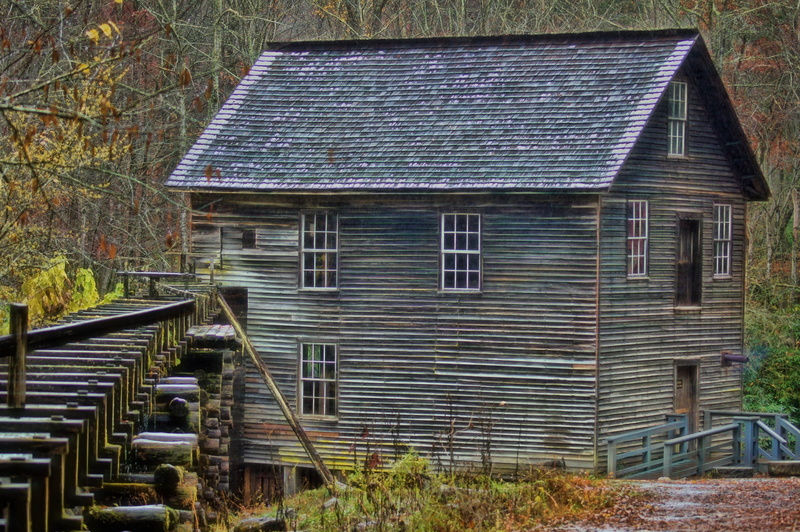 waterwheel, outdoors, architecture, natural, building, wooden, built structure, house, landscape, Grist Mill, rustic, environment, country, roof tile, no people