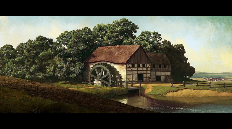 720P, grist mill