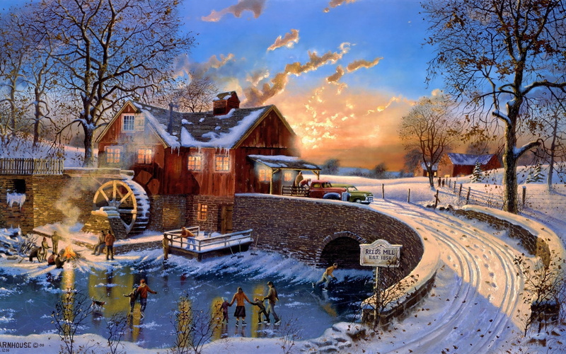 1080P, Artistic, Grist Mill