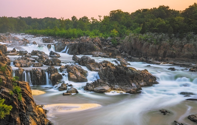 tranquil scene, rock - object, river, outdoors, sky, scenics - nature, no people, land, landscape, flowing water, water, lapsed, beauty in nature, solid