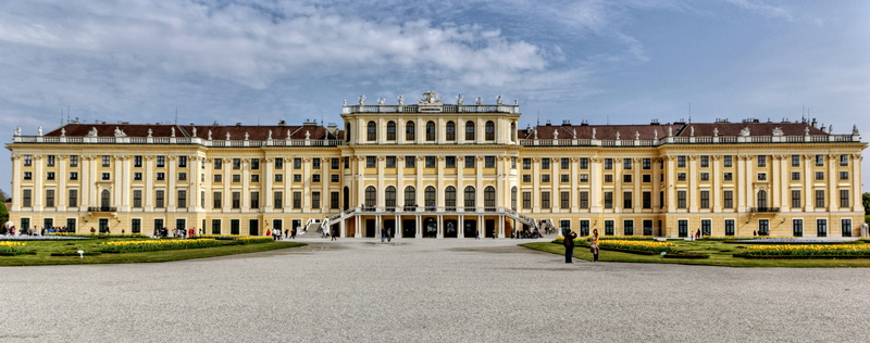 building, structure, schloss, city, day, the past, concrete, schnbrunn, vienna, travel destinations, no people, 5K, Europe, cloud - sky, outdoors, facade