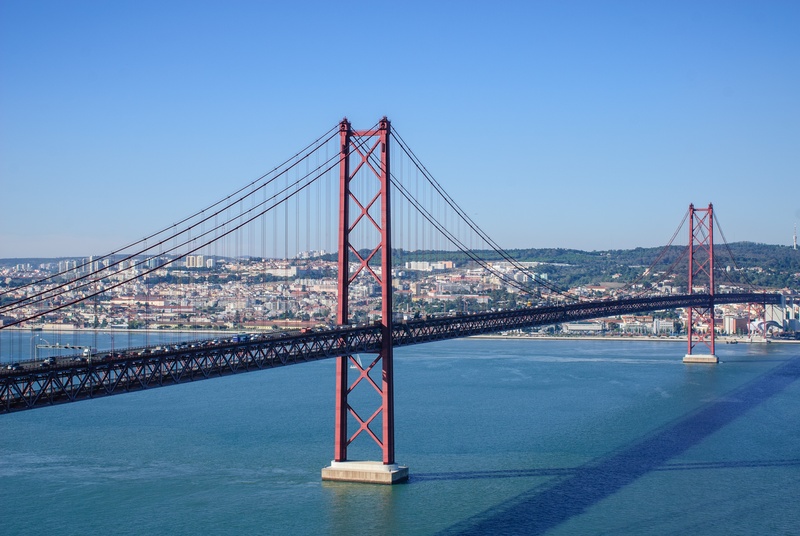 bridge of 25 april, outdoors, sea, california, sky, bay, architecture, bridge, built structure, lisbon, famous Place, cityscape, uSA, water, ponte 25 de abril