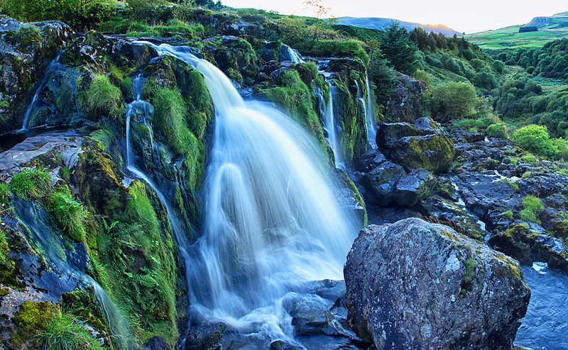 flowing water, long exposure, solid, extraordinary, remarkable, flowing, Europe, Amazing, loup, stirlingshire, Outdoors, idyllic, fintry, motion, Landscape