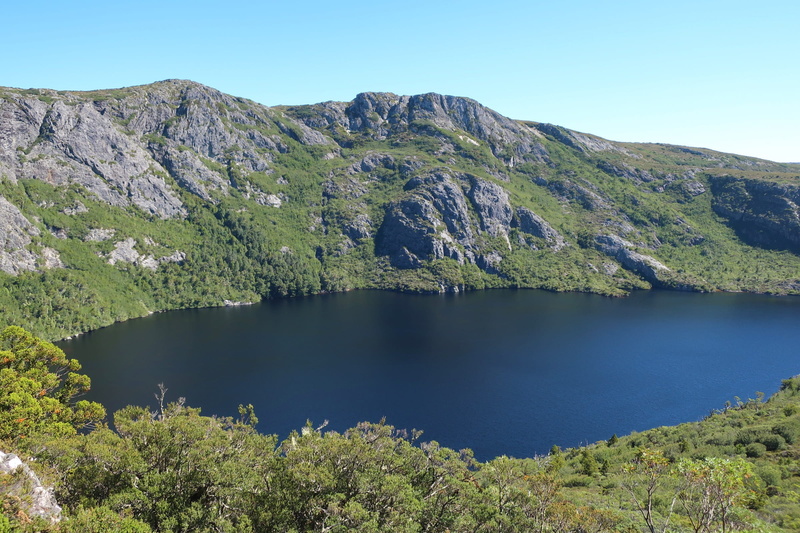 outdoors, peaceful, clear sky, no people, idyllic, tree, non-urban scene, scenics - nature, water, sky, cradle-mountain, cradle, day, blue, beauty in nature