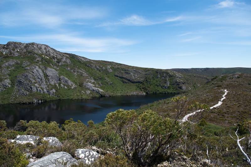 lake, outdoors, mountain, rock, nature, rock - object, wilderness, day, no people, solid, sky, scenics - nature, crater lake, tasmania, scenery, water