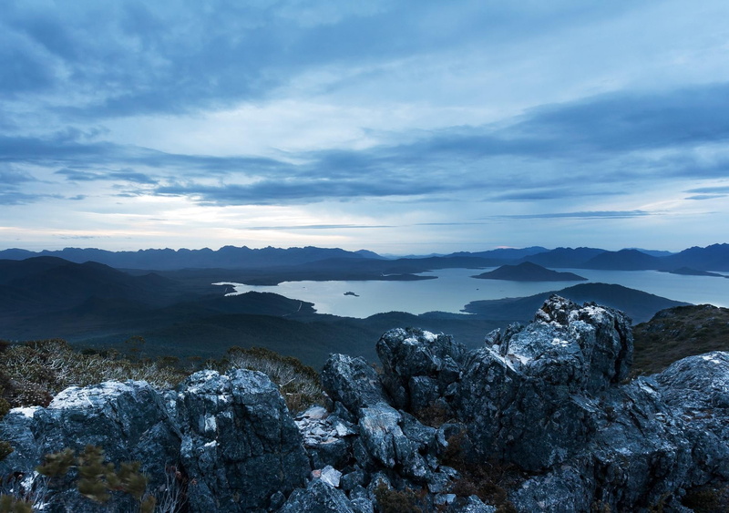 lake, evening, mountain, tasmania, nature and landscapes, 1080P, landscape, sea, pedder, clouds, photo, landscapes, mountains, dusk