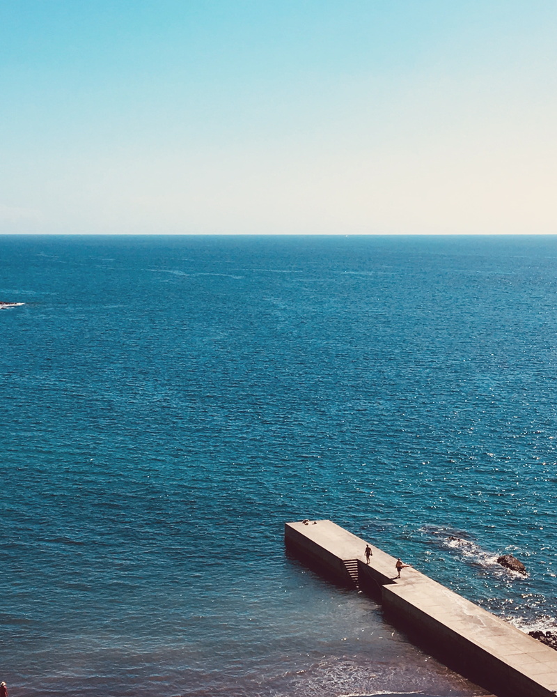 island, spain, callao salvaje, tenerife, no people, coast, transportation, outdoors, rowboat, horizon over water, day, idyllic, clear sky, tranquility