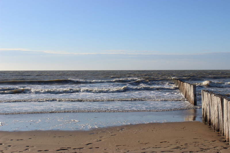 outdoors, 5K, july, blue, sea, landscape, traces, sand, Bad, horizon over water, idyllic, Holland, no people, distant, tranquil scene, breakwater, holzbuhne